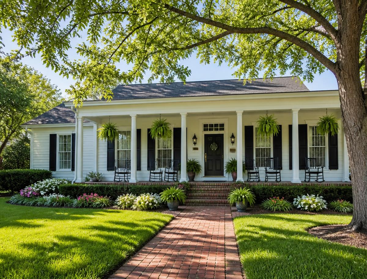 Welcoming front yard